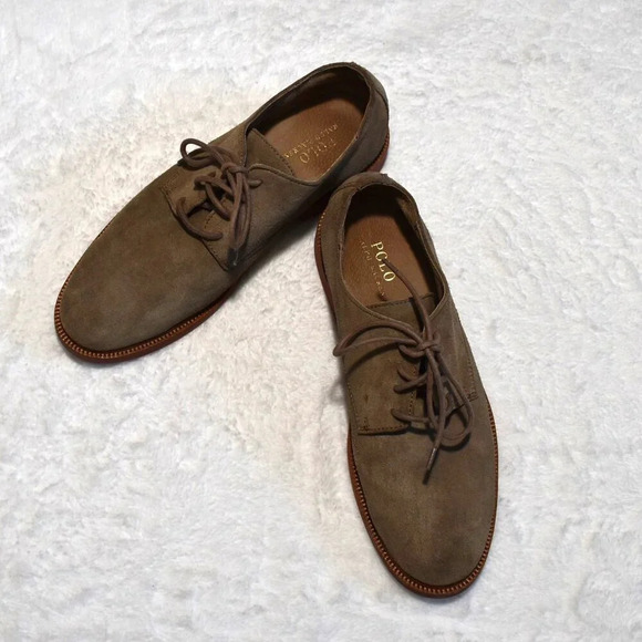 Polo Ralph Lauren Mens Oxford Shoes Torrington Sz 11.5 Suede Preppy Academia